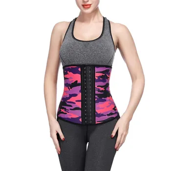 

Women Underbust Camouflage Sport Girdle Waist Trainer Corsets Body Shaper Slimming Belt Waist Tummy Shapewear Sexy Pink Z0218