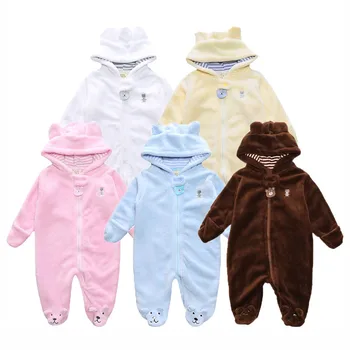 

Autumn and winter newborn baby clothes bear rompers hoodies newborn fashion men and women baby clothing