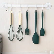 Egg Beater Hand Silicone Brush Oil Brush Scraper Baking Tool Set Cake Cream Spatula Spatula Kitchen Utensils