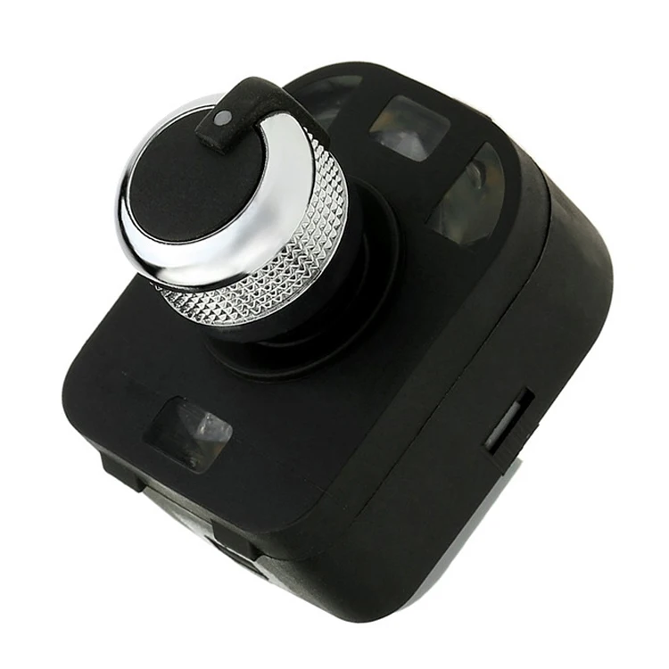 

Car Rear View Mirror Switch Black Car Side View Mirror Switch Knob for Audi A2 A3 A4 A6 4F0 959 565
