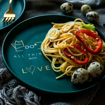 

Household Tableware Dinner Plates Ceramic Japanese Serving Dish Plate Breakfast Food Vajilla Completa Dining Dish Luxury EA60PZ