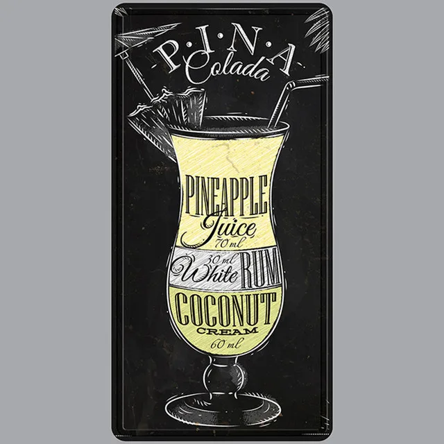 New 3D Tiki Bar Travel Metal Sign Plaque Vintage Metal Tin Sign Home Decor Wall Decor for Living Room  Decorative Metal Poster DU6366