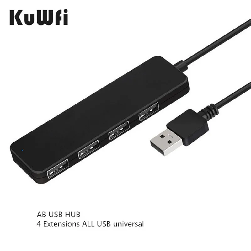 KuWFi usb-хаб 4 порта s USB внешний сплиттер с микро портом Компьютерные аксессуары Imac