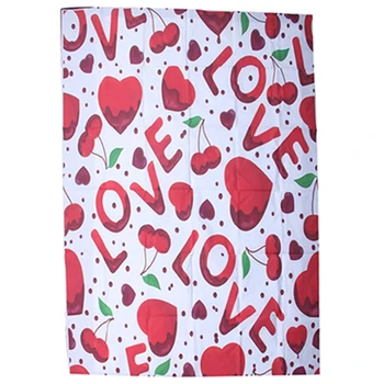 

5X7FT Valentine's Day Backdrop Red Sweet Hearts Background Alphabet Love Romantic Wedding Vinyl Photography Backdrops Girls Love