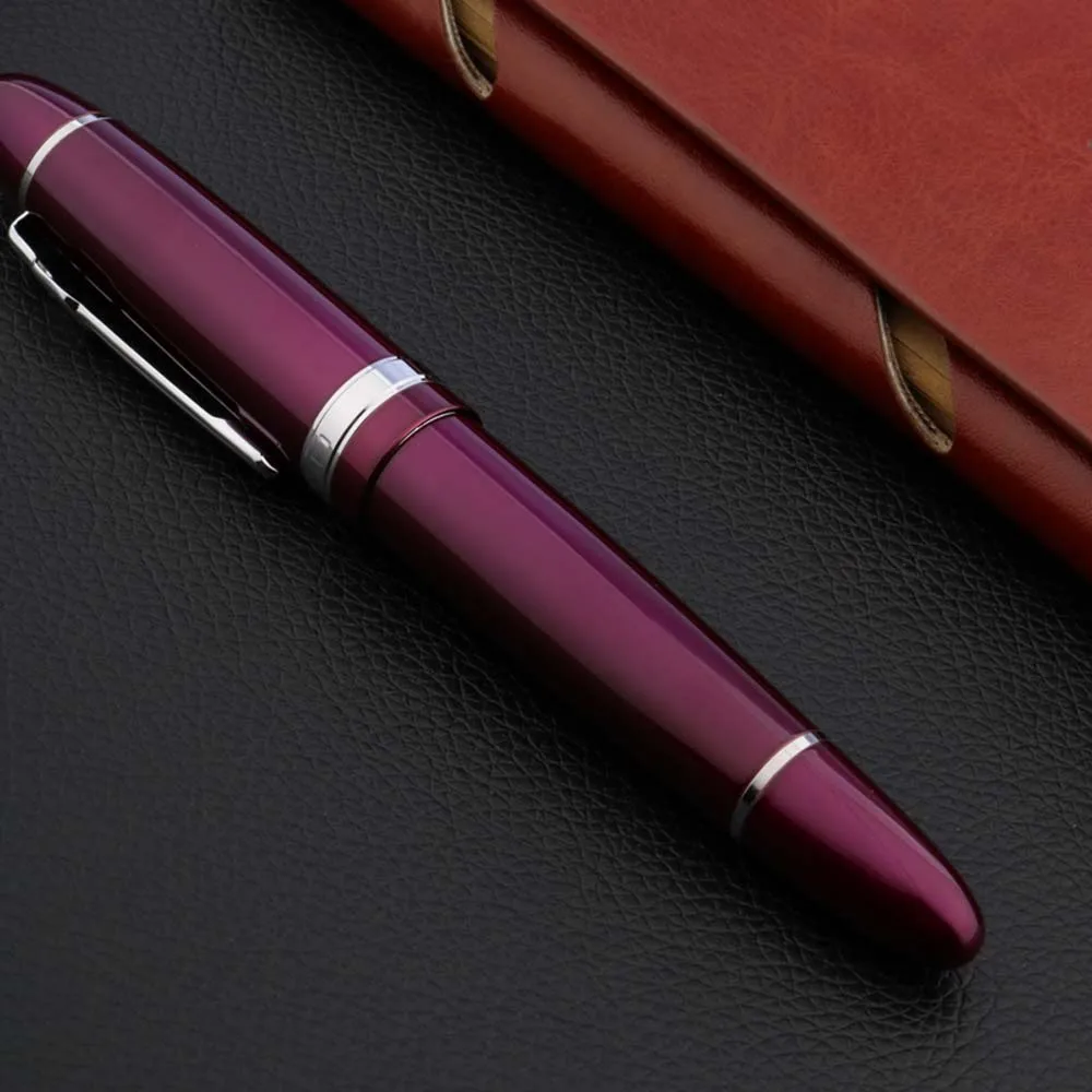 Jinhao 159 Fountain Pen Copper Spinning 0.7MM 1.2MM Bending Ink Pen
