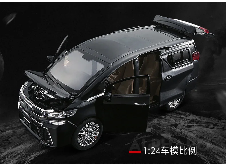 Альфа коммерческий автомобиль няня автомобиль 1:24 сплав модель автомобиля оттяните назад автомобиль шесть открытых дверей