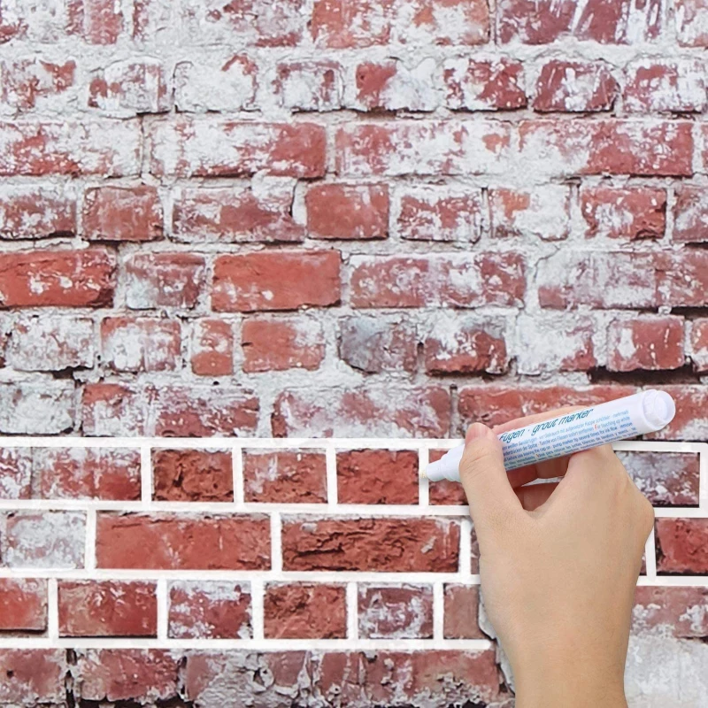 Tile Floor Cleaner Gap Repair Pen Wall Grout Filling Refresher Mark Odorless Non-toxic Mildew Proof Color White Household Ggods