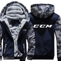 CCM Hoodies Camouflage sleeve Pullover Winter Jacket CCM Logo Sweatshirts Long Sleeve Coat 1