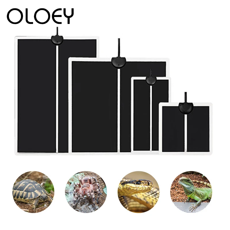 

Reptiles Thermo Heat Mat 5-20W Adjustable Temperature Controller for Terrarium Heating Mat Reptile Accessories for Turtle, Snake