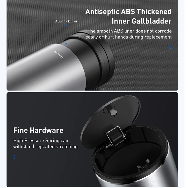 Car Trash Bin car trash can Garbage Can Alloy Auto Interior Organizer Storage Bin Car Garbage Box Holder Ashtray Case Accessories