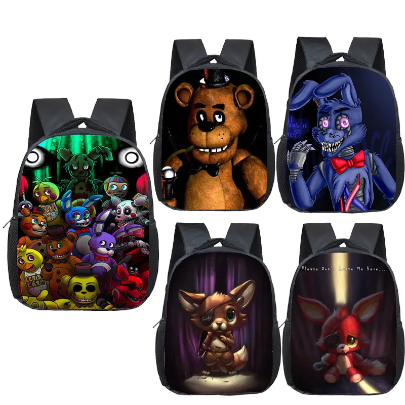 12 дюймов Дети Пять ночей с Фредди рюкзаки аниме Fnaf рюкзак для мальчиков и девочек