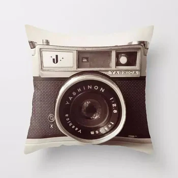 

Soft Pillow Camera Printed Case Walking Dead Plush Pillowcase for Office Printed Bedroom Chair Seat Cushion housse de coussin