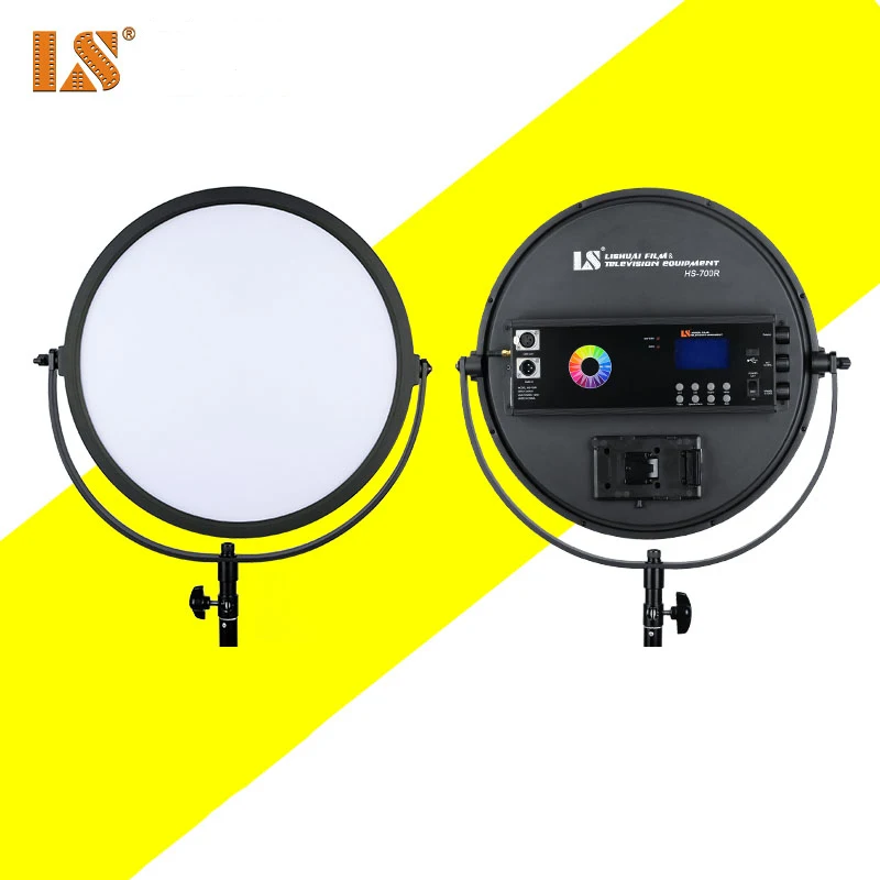 US $599.00 LS RGB700R Round Shape LED Fill Light Dimmable RGB Full Color Photography Lighting With SCENE Mode Studio Video Light
