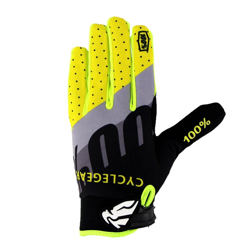 Цвет: желтый Men Women Touchscreen Gloves Anti-slip Thicken Breathable Sports Gloves for Riding JS25 - Цвет: Цвет: желтый