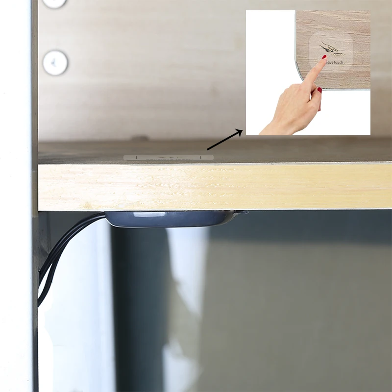 interruptor do sensor painel de madeira 01