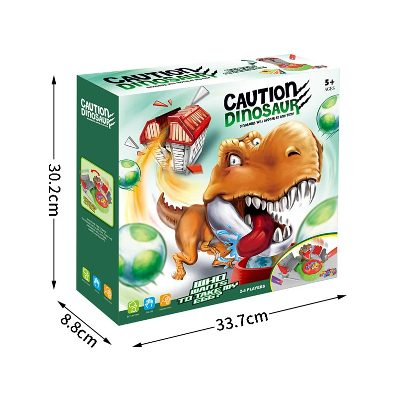 New Family Friend Surprise Board Game Toy Eating Bean Caution Dinosaur With Interactive Design