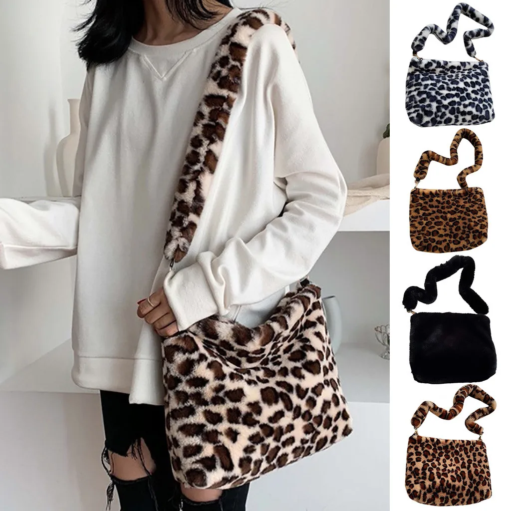 Leopard Crossbody Bags For Women Fashion Shoulder Bag Autumn Winter Messenger Bag Luxury Handbags Women Bags Designer New