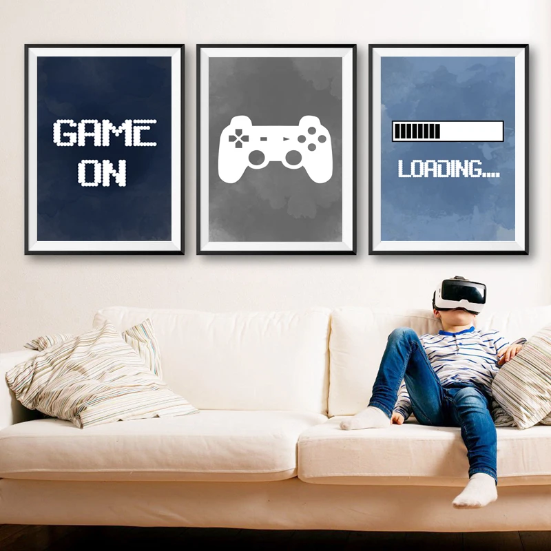 Video-Game-Wall-Art-Canvas-Painting-Nursery-Boys-Wall-Decor-Gaming-Party-Poster-Prints-Child-Boy (3)