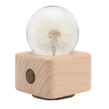 

1pc Dandelion Crystal Ball Music Box Adornment Crafted Novel Crystal Ball Desktop Adornment