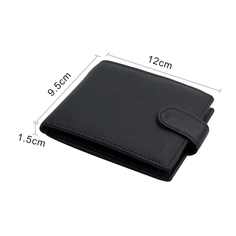 Proster для RFID блокирующий кошелек из натуральной кожи тонкий мужской кошелек с двумя отделениями держатель для кредитных карт