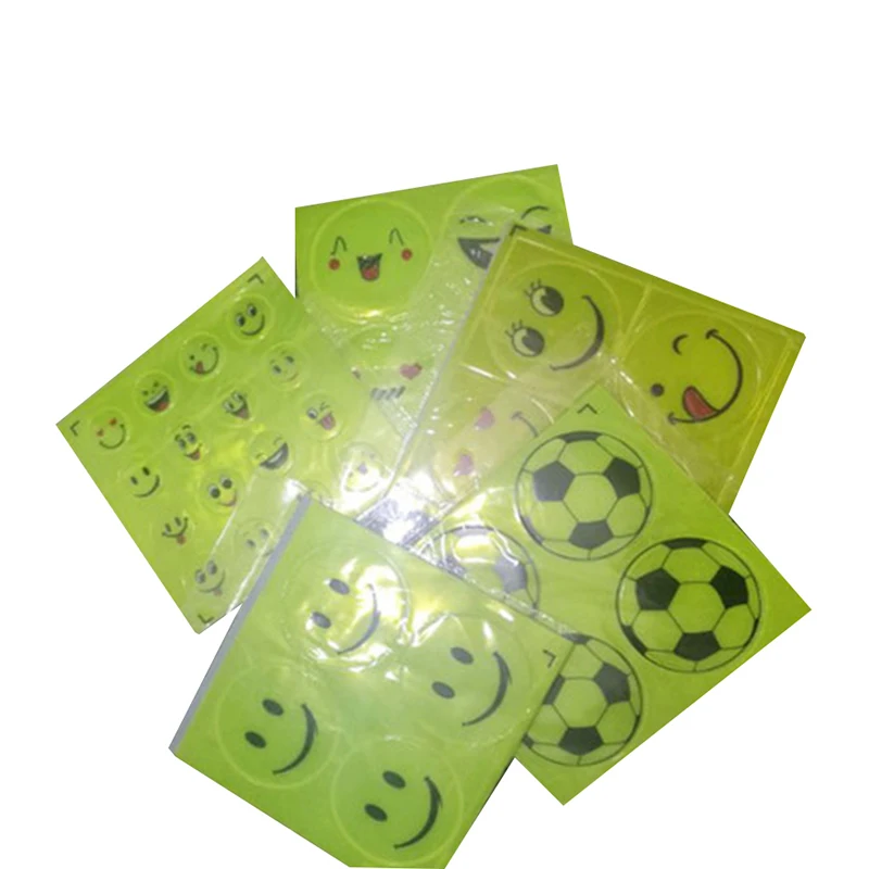 

Funny Bicycle Reflector Reflective Smiling Face Pattern Night Riding Decal Night Riding Reflector Bike Bicycle Accessories