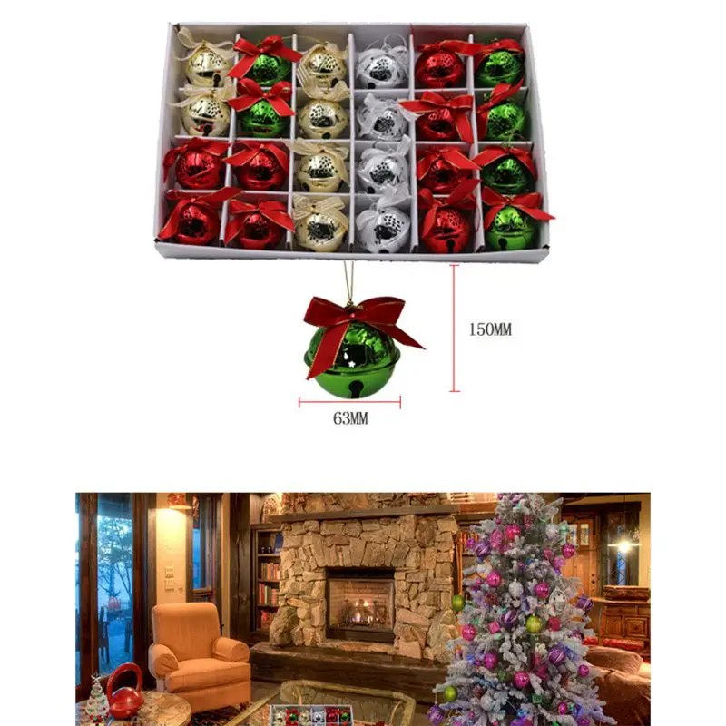 Christmas Bell Ornaments Xmas Tree Hanging Decoration Xmas Party Decor Christmas Decor Accessories Bells For Crafts