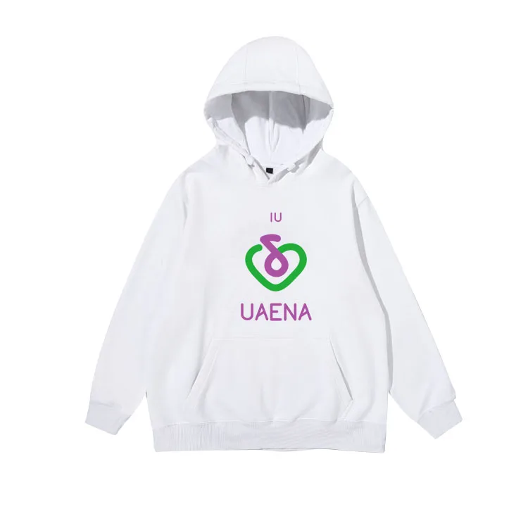 Новое поступление iu концертная толстовка с надписью uaena с принтом унисекс флисовый/тонкий пуловер Свободный свитшот 4 цвета