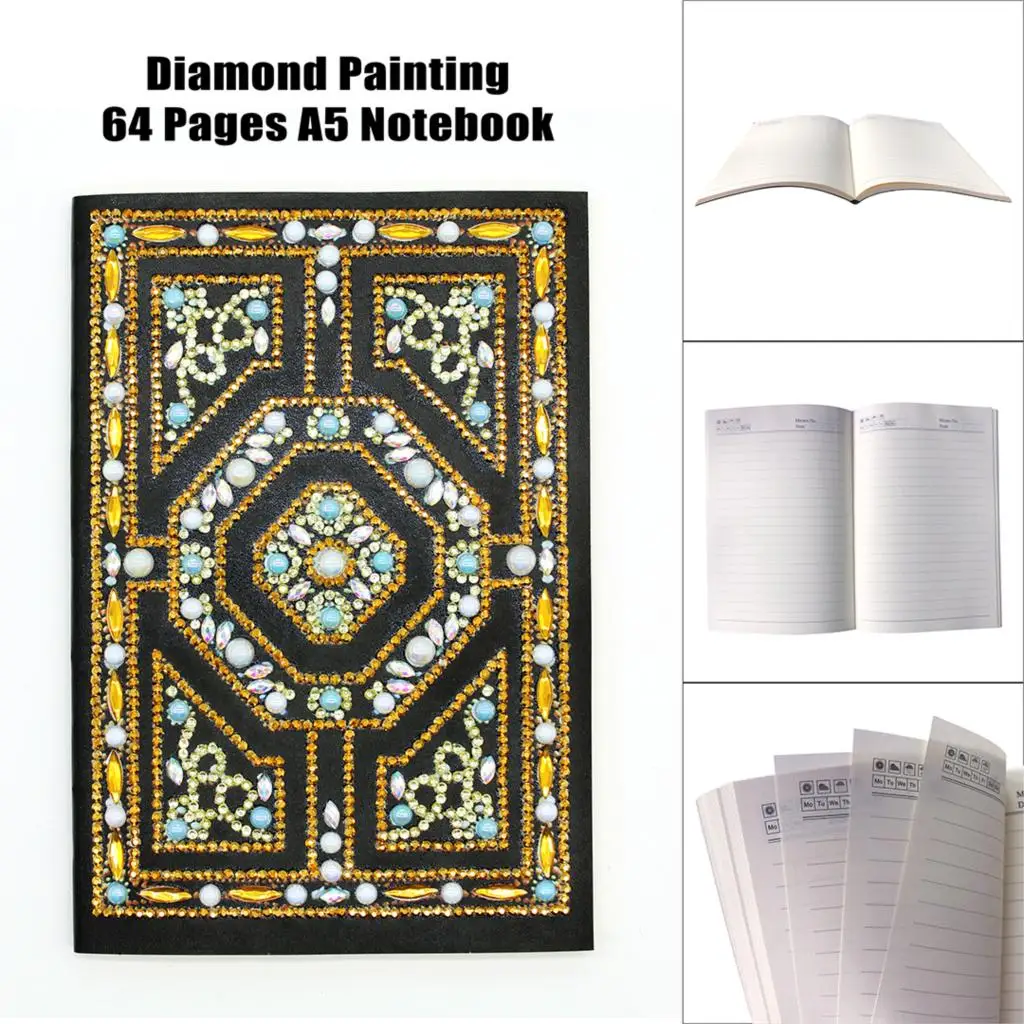 Dpsupr Diy Art Алмазный альбом для рисования дневник Полный Круглый Вышивка мозаикой из стразов A5 64 страницы сова с изображением павлиньей мандалы бабочки