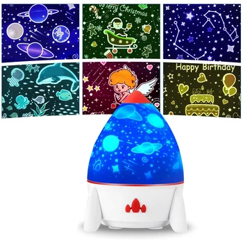 

Star Projector Night Light for Bedroom Universe Night Light with 7 Lighting Modes and 6 Films for Kids Christmas Gift