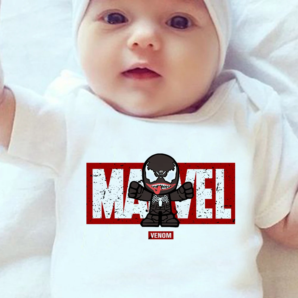 Ropa con estampado de Los Vengadores de Marvel para niños pequeños, pelele  Harajuku para recién nacidos, mono Infantil de 0 a 24M, monos para bebés| |  - AliExpress