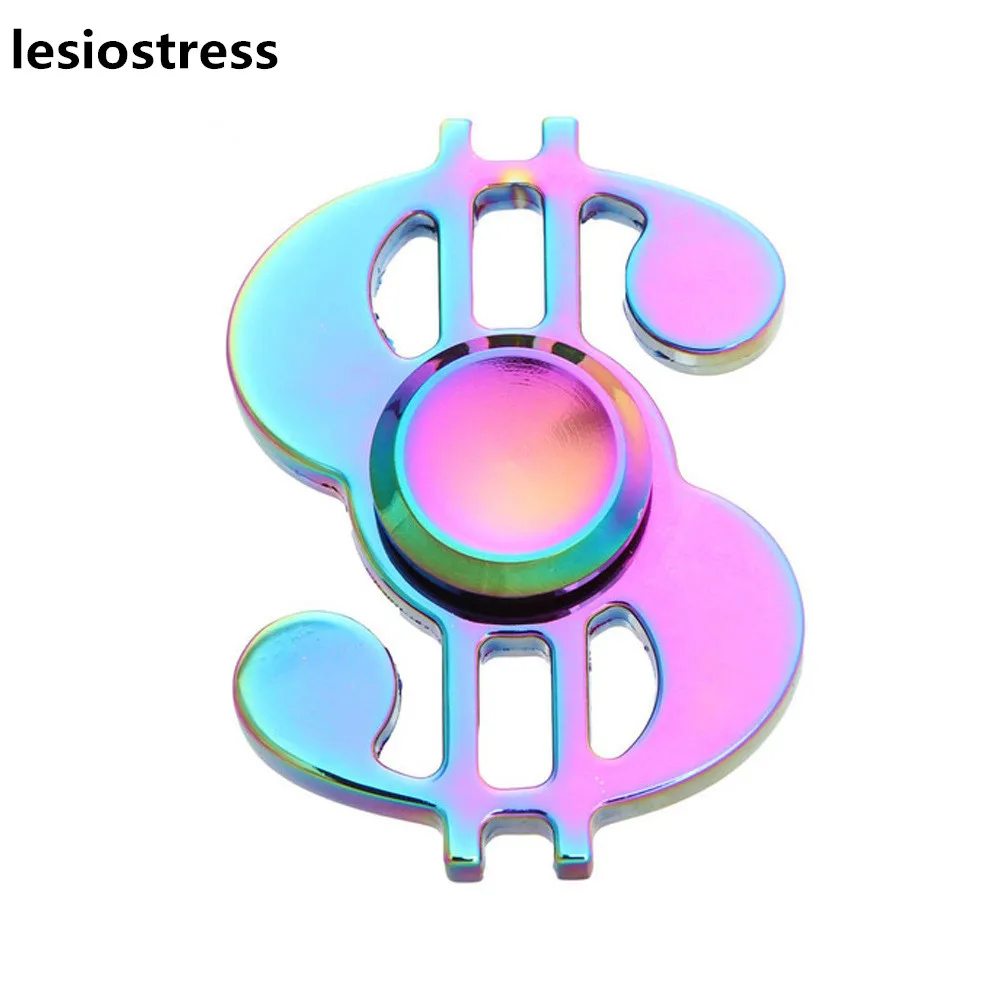 lesiostress US Dollar Fidget Spinner Coins Metal Finger Stress Spinner High Quality Bearing Spinner For Autism ADHD Anti Stress