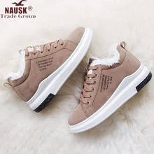 Хлопковая обувь новые женские Ботинки Зимняя обувь из вельвета и хлопка теплые зимние женские ботинки на толстой подошве женские хлопковые ботинки