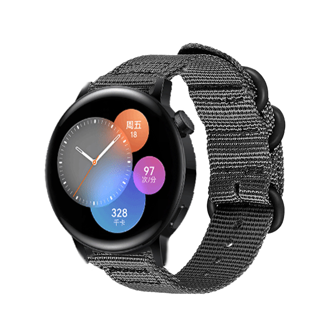 22mm nylon Band For Huawei Watch GT Runner Sport Watchband for Watch GT3 GT 3 42 46mm Wristband Replacement Bracelet Correa
