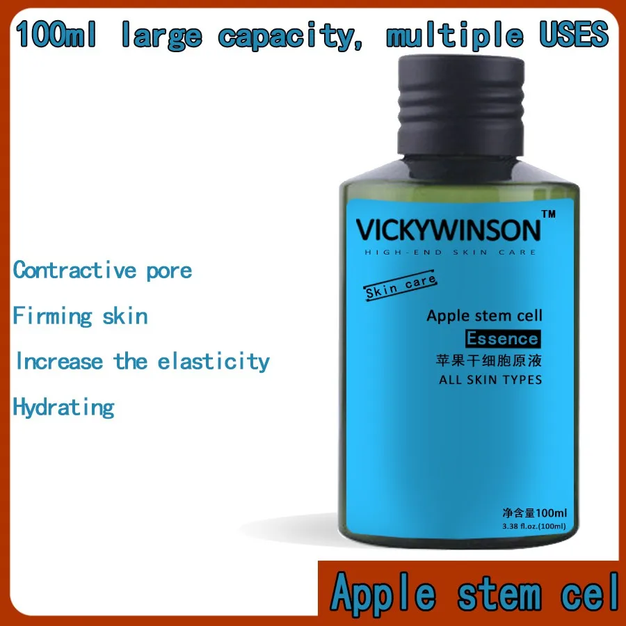 Apple stem cell essence 100ml Stock Solution Whitening Essence Shrink Pores Fade Acne Marks To Acne Essence Skin Care