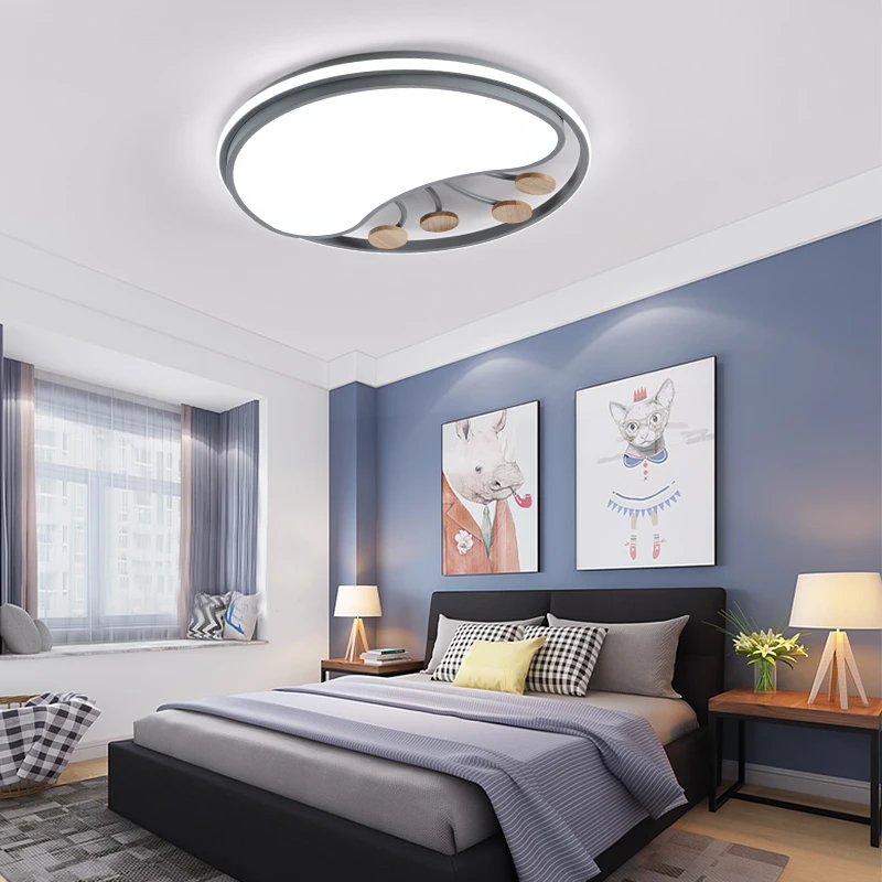 

LED Ceiling Lights for Baby Room Decoration Study Bedroom Childrens Room Nursery Green Round Lamp Surface Mount Lamps