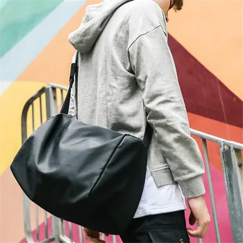 

Casual Men Bag Crossbody Shoulder Waterproof Nylon Short Trip Messenger Bags Male Sling Chest Bag Teenager Student Storage