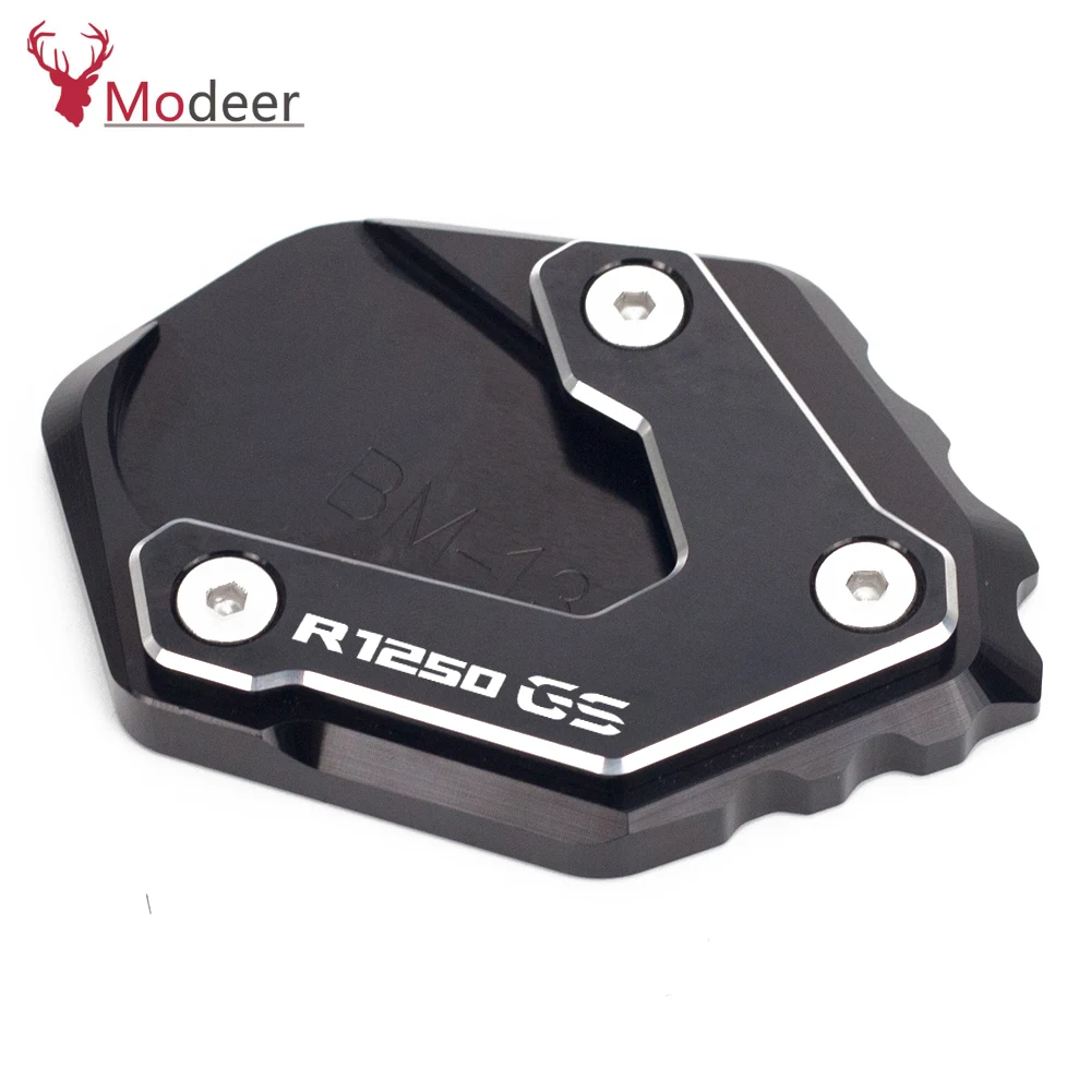 Accessories Motorcycle Kickstand Side Stand Extension Pad Plate Cover For BMW R1250GS R 1250GS R1250 GS R 1250 GS 2018-2019 (1)