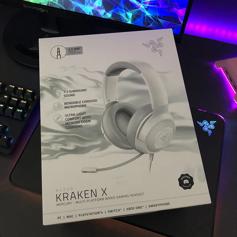 Asli Razer KRAKEN X Mercury kabel 