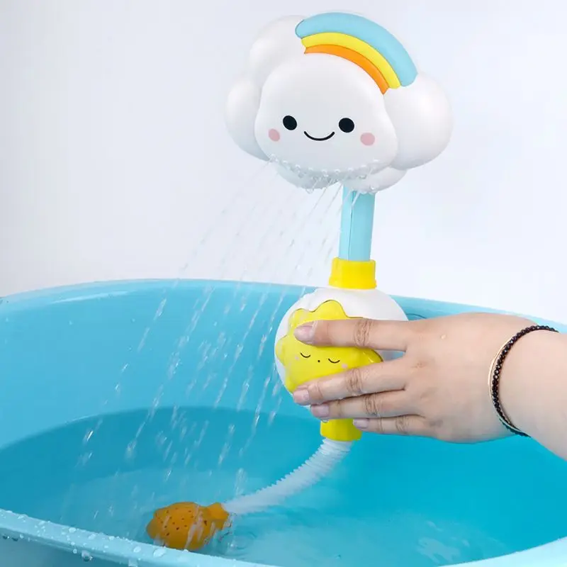 Baby Bath Toys Cloud Suction Cup Shower Faucet Spray Water Bathing Bathroom Play Children Funny Game Kids Gift | Игрушки и хобби