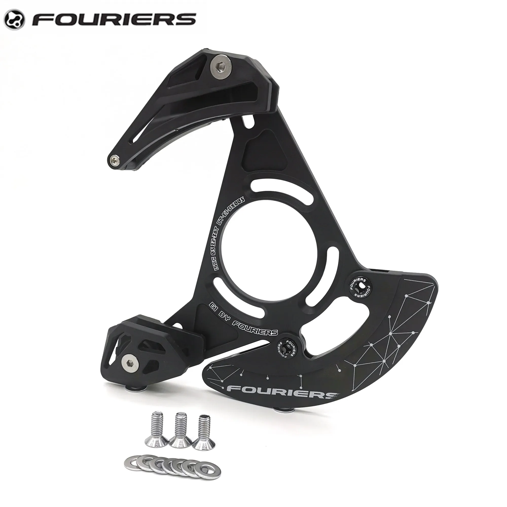 Cheap Fouriers Enduro DH Bike Chain Guide Chain FR XC Bashguard 32T-38T Single Speed Device ISCG ISCG05 For 1X Drivetrain 0