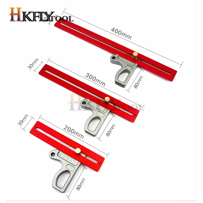 200/300/400mm 45 Degree Ruler Woodworking Caliper Height Scribe Gauge Measuring Tool | Инструменты