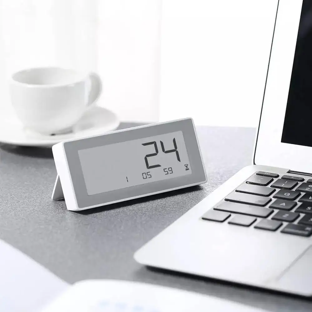 YOUPIN MiaoMiaoCe Thermometer Temperature Humidity Sensor Smart E-Link INK LCD Screen BT4.0 Digital clock Moisture Meter Stock temperature humidity meter smart temperature sensor smart thermometer