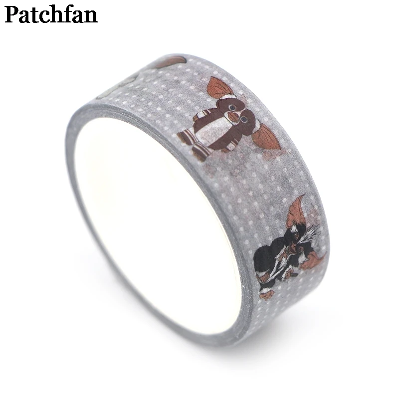 20 шт./лот Patchfan Gremlins Gizmo мультфильм милый забавный DIY Скрапбукинг малыш Васи бумага маскирующая Лента Печатный узор стикер A2210