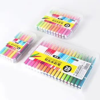 

12/24/36/48 Colors Soft Brush Watercolor Pen Marker Sketch Drawing Calligraphy