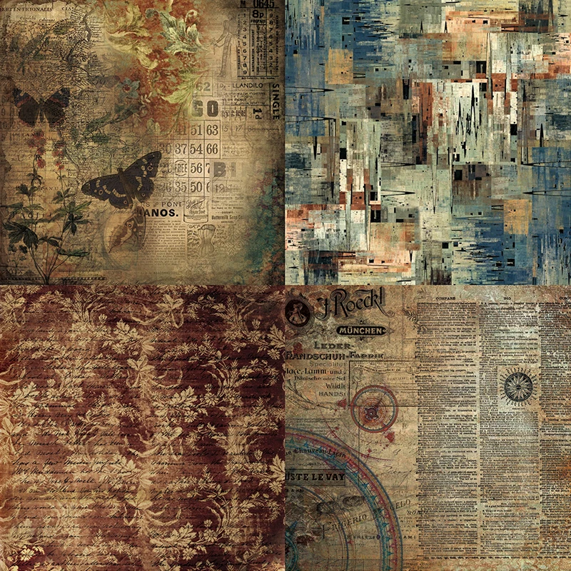 Panalisacraft 24 sheets 6"X6"vintage patterned paper pad Scrapbooking paper pack handmade craft craft Background pad card