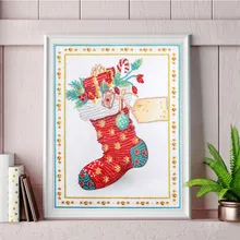 C 5D Рождественская Алмазная картина фото на заказ крест Ctitch Набор Кристалл Алмазная картина, алмазная вышивка украшение стены FS06