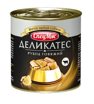 

ZOOGURMAN ZOOGURMAN SPETSMYAS delicacies for adult dogs with beef tripe 250 gr