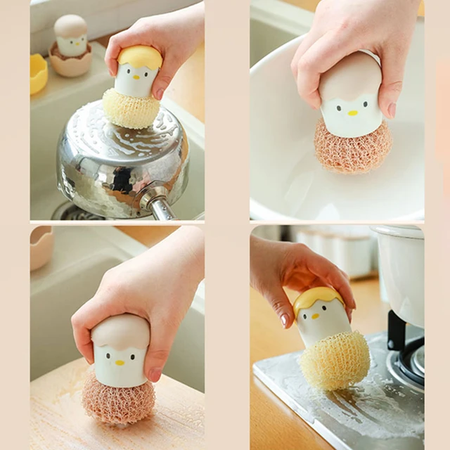 Brosse de nettoyage de cuisine pour œufs ménagers, épurateurs durables,  brosse à légumes remplaçable pour salle de bain, Pot, casserole, Kit de  lavage - AliExpress