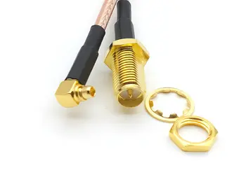 

RP SMA female to MMCX male RA pigtail cable RG316 20CM