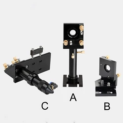 Ensemble tête Laser CO2/support de montage intégré miroir et lentille de mise au point pour Machine de découpe et gravure Laser 